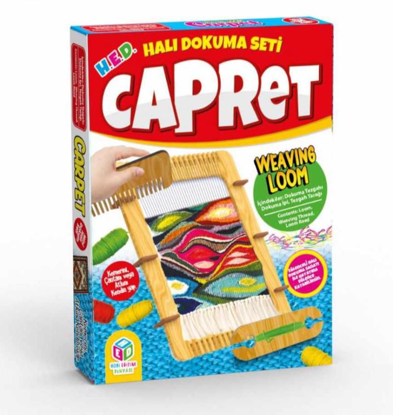 Halı Dokuma Oyunu Kutulu El Becerisi Koordinasyon Geliştirir
